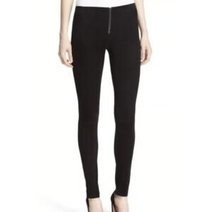 alice + olivia Front Zip Black‎ Leggings size 4